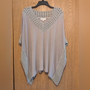 Knox Rose Darker Beige Top W/ Crochet Accent
